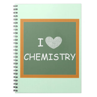Caderno Espiral Eu amo a química