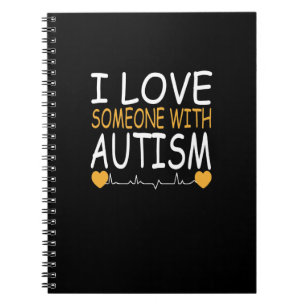 Caderno Espiral Eu Amo Alguém Com Pulso Autismo