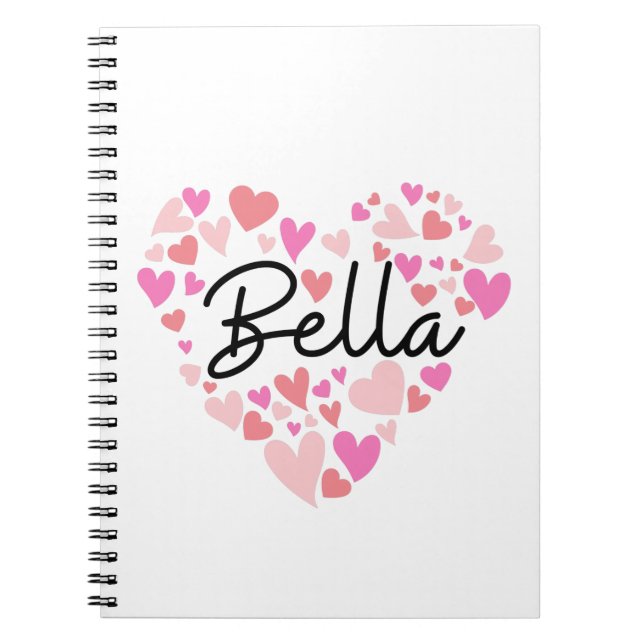 Caderno Espiral Eu amo Bella (Frente)