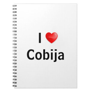 Caderno Espiral Eu amo Cobija