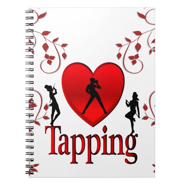 Caderno Espiral Eu Amo Dança de Sapateado (Frente)