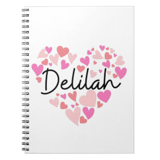 Caderno Espiral Eu amo Delilah