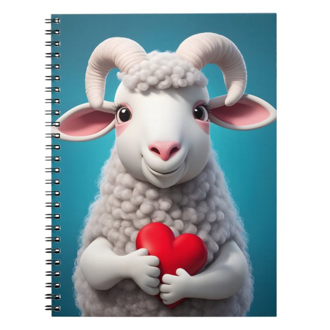 Caderno Espiral Eu Amo Ewe (Frente)