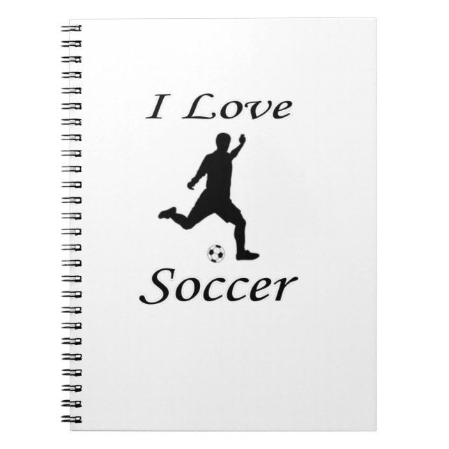 Caderno Espiral Eu Amo Futebol (Frente)