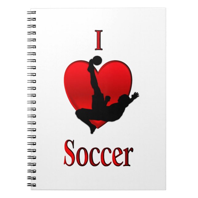 Caderno Espiral Eu Amo Futebol (Frente)
