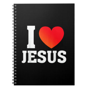 Caderno Espiral Eu Amo Jesus