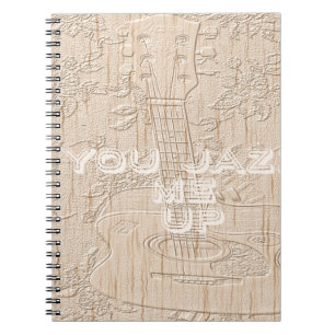Caderno Espiral Eu amo madeira ficando marrom Hakuna Matata