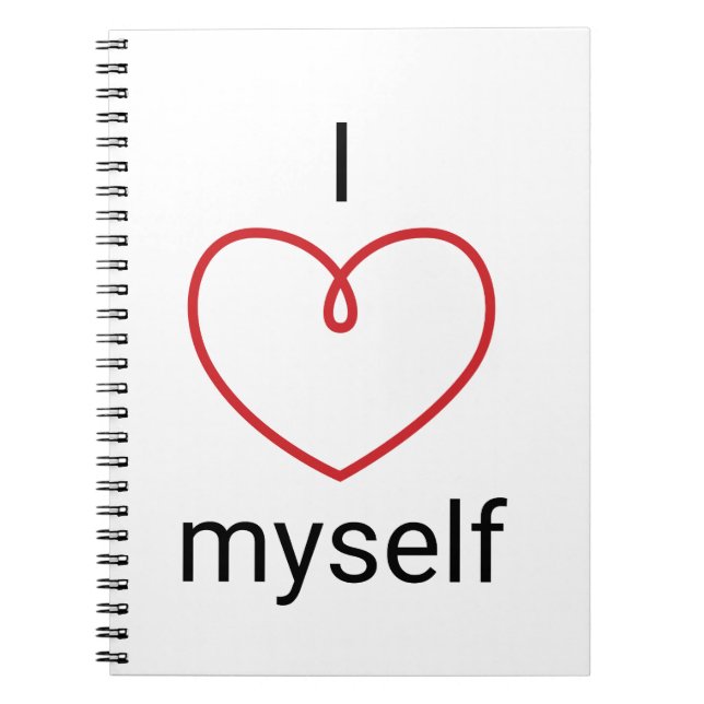 Caderno Espiral Eu Amo-Me Design (Frente)