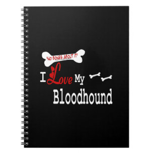 Caderno Espiral Eu Amo Meu Bloodhound