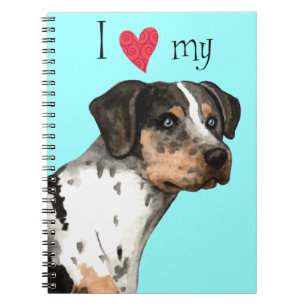 Caderno Espiral Eu amo meu Catahoula