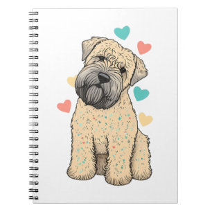 Caderno Espiral Eu Amo Meu Coração De Cachorro De Terrier, Com Cas