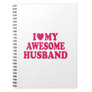 Caderno Espiral Eu Amo Meu Incrível Marido