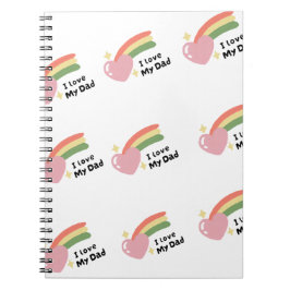 Caderno Espiral Eu Amo Meu Pai