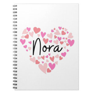 Caderno Espiral Eu amo Nora