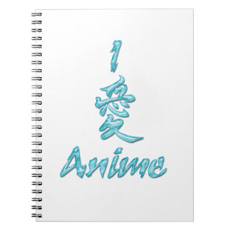 Caderno Espiral Eu amo o Anime