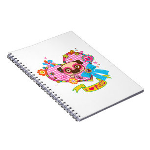 Caderno Espiral Eu amo o notebook fotográfico