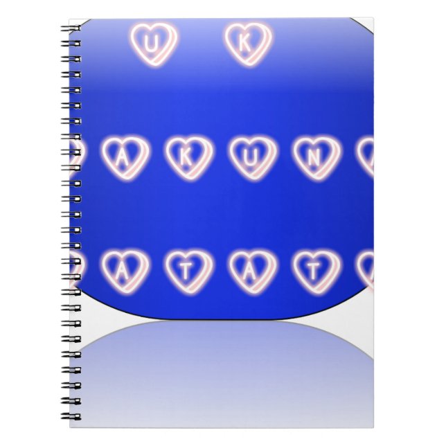 Caderno Espiral Eu Amo O Reino Unido (Frente)