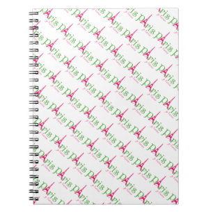 Caderno Espiral Eu amo Paris