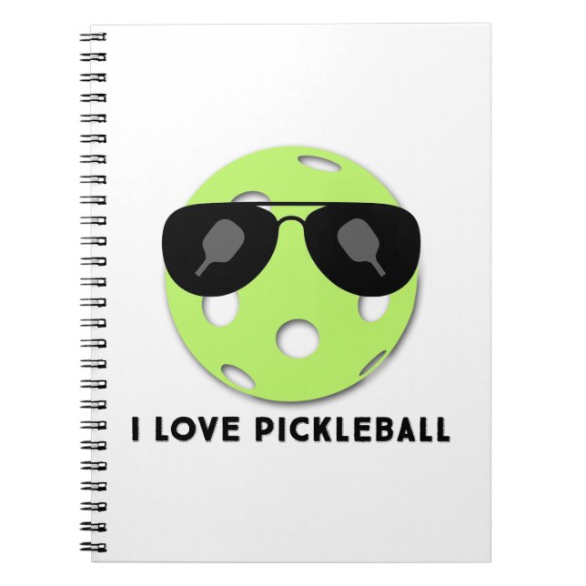 Caderno Espiral "Eu Amo Pickleball" (Frente)