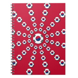 Caderno Espiral Eu amo Red