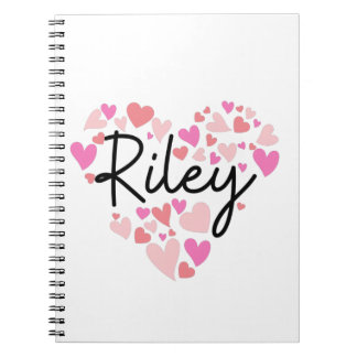 Caderno Espiral Eu amo Riley