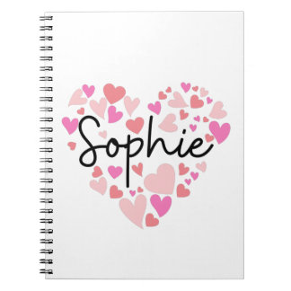Caderno Espiral Eu amo Sophie