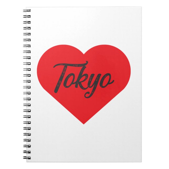 Caderno Espiral Eu Amo Tóquio - Japão (Frente)