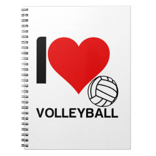CADERNO ESPIRAL EU AMO VOLLEYBALL