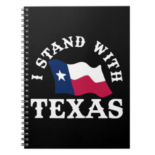 Caderno Espiral Eu Apoio o Texas