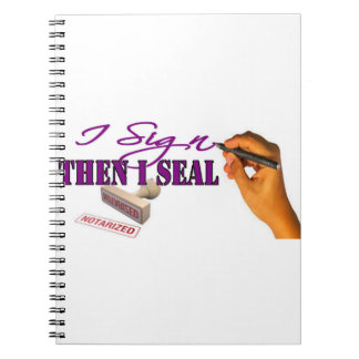 Caderno Espiral Eu Assino Então Eu Selo