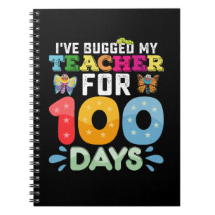 Caderno Espiral Eu Atrapalhei Meu Professor por 100 Dias de Bugs n