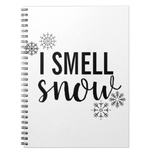 Caderno Espiral Eu Cheiro Neve