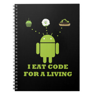 Caderno Espiral Eu como o código para um programador de software