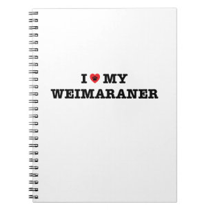 Caderno Espiral Eu Corto Meu Notebook Do Weimaraner