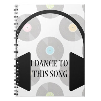 Caderno Espiral Eu danço musicalmente esta música