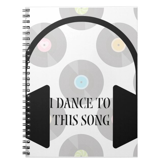 Caderno Espiral Eu danço musicalmente esta música (Frente)
