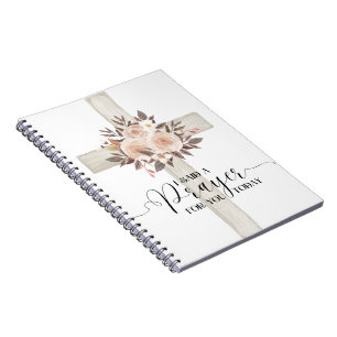 Caderno Espiral Eu disse uma oração para você hoje Notebook