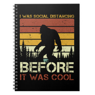 Caderno Espiral Eu Estava Distanciando Social Antes Que Era Legal