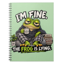 Eu Estou Bem O Sapo Está Mentindo Funny Frog Spira