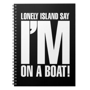 Caderno Espiral Eu estou em um barco