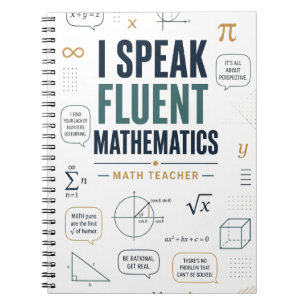 Caderno Espiral Eu Falo Matemática Fluente Professor de Matemática