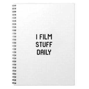 Caderno Espiral Eu filmo diretores de filme diários escola de