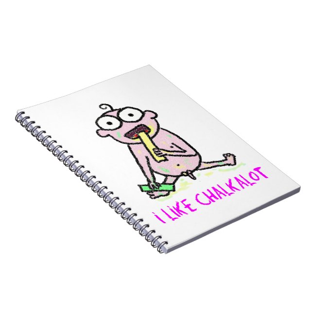Caderno Espiral Eu Gosto De Chalkalot (Lado Direito)