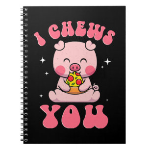 Caderno Espiral Eu Mastigo Sua Pizza