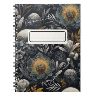 Caderno Espiral Eu mereço curar - Design de Botânica Moody