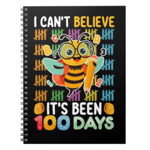 Caderno Espiral Eu Não Acredito que Já Se Passaram 100 Dias de Aul