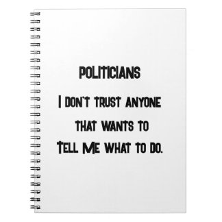 Caderno Espiral Eu não confio