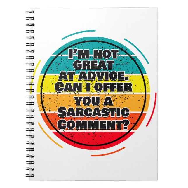 Caderno Espiral Eu não estou Excelente no Conselho. Posso Te Ofere (Frente)