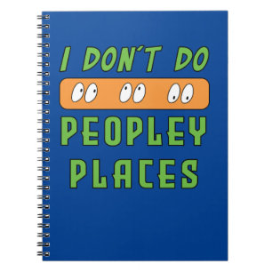 Caderno Espiral Eu não faço lugares de pessoas