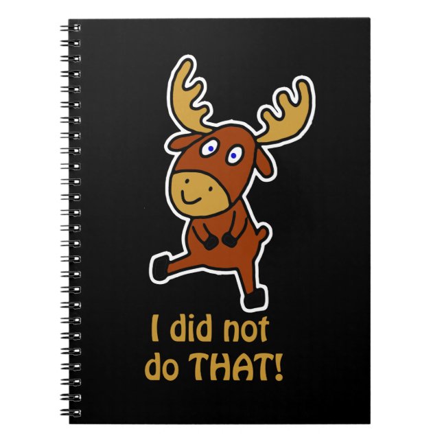 Caderno Espiral Eu não fiz isso! Moso engraçado (Frente)